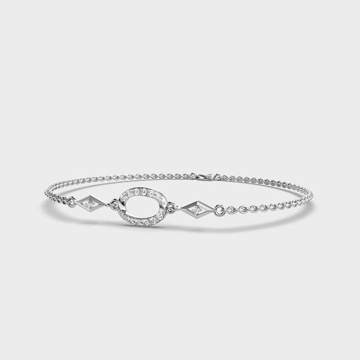 Loop of Energy Diamond Bracelet