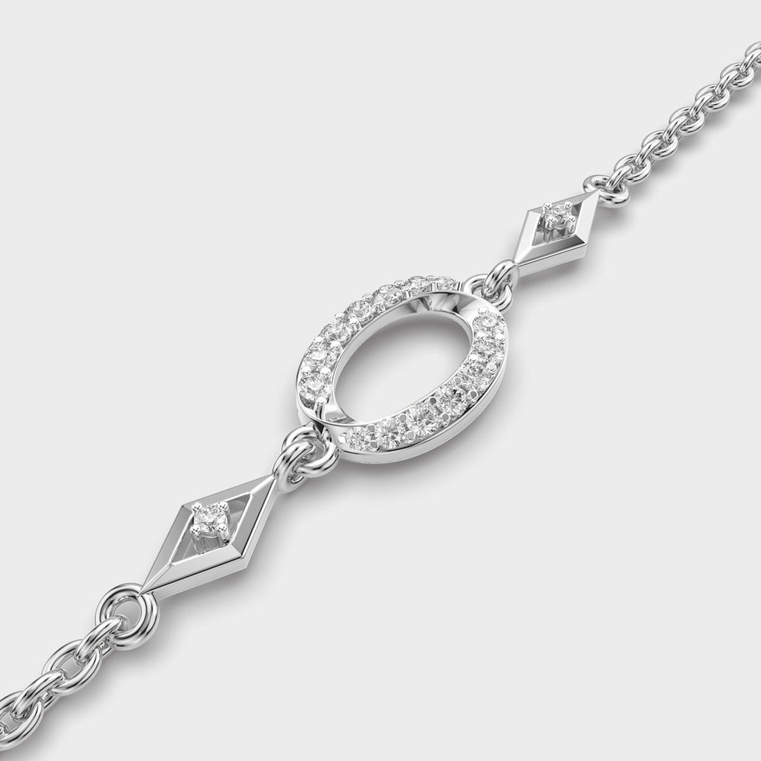 Loop of Energy Diamond Bracelet