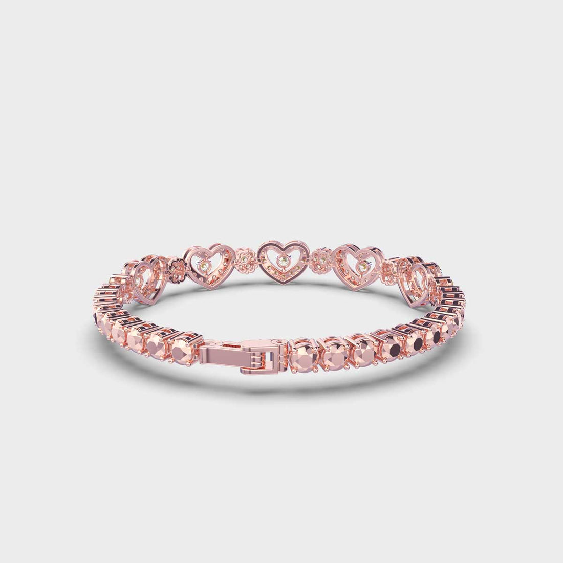 Heart & Dots Diamond Bracelet