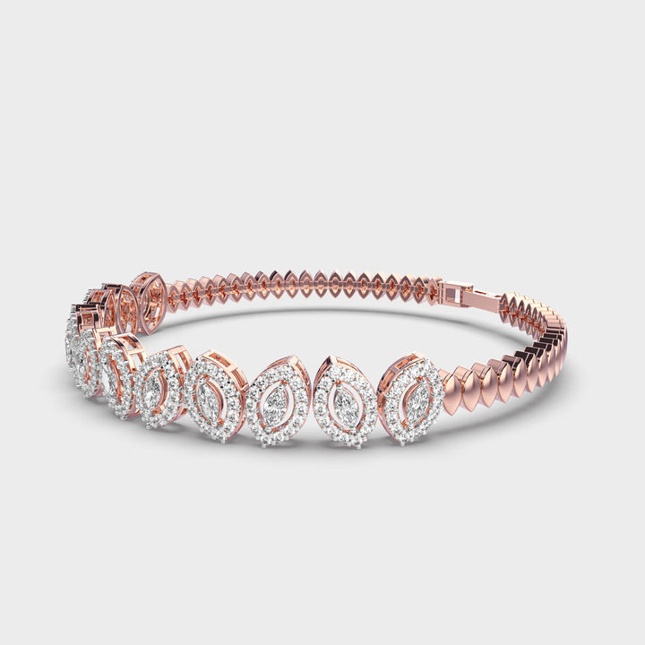 Lovely Leaves Diamond Bracelet