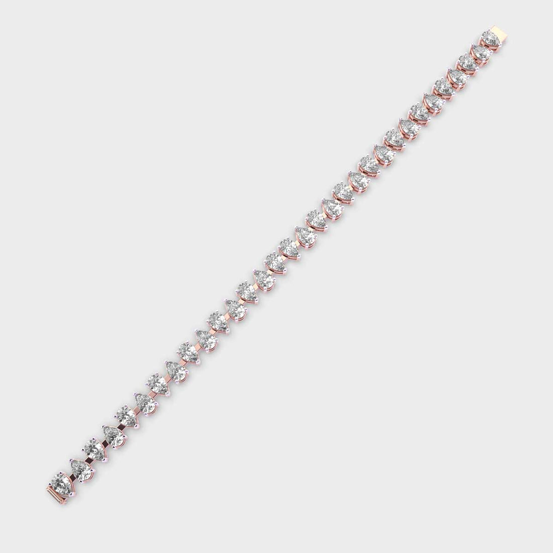 20 Cent Pristine Pear Diamond Bangle