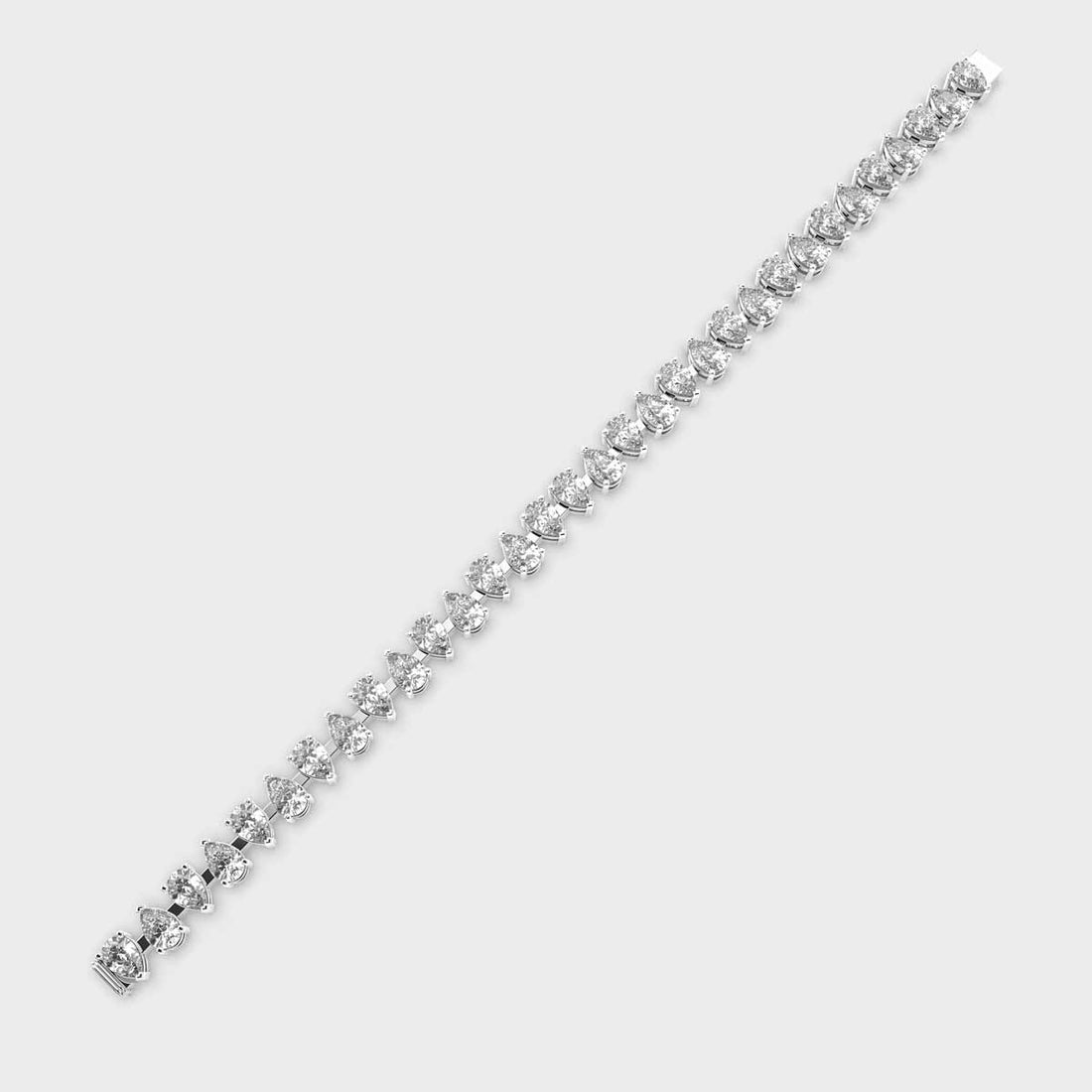 20 Cent Pristine Pear Diamond Bangle