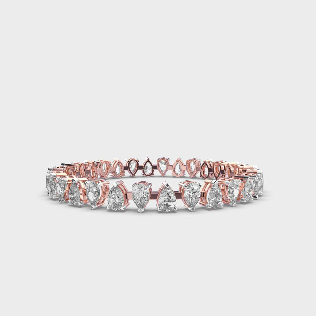 20 Cent Pristine Pear Diamond Bangle