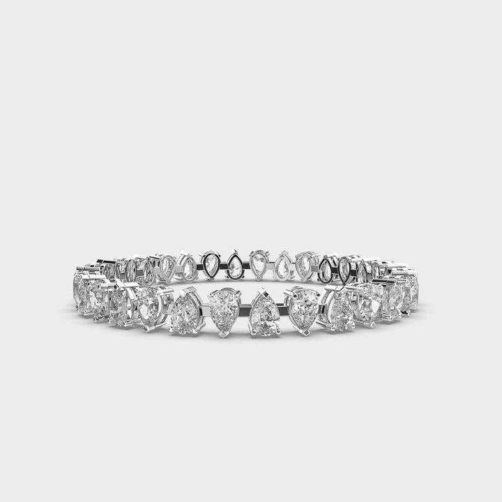 20 Cent Pristine Pear Diamond Bangle
