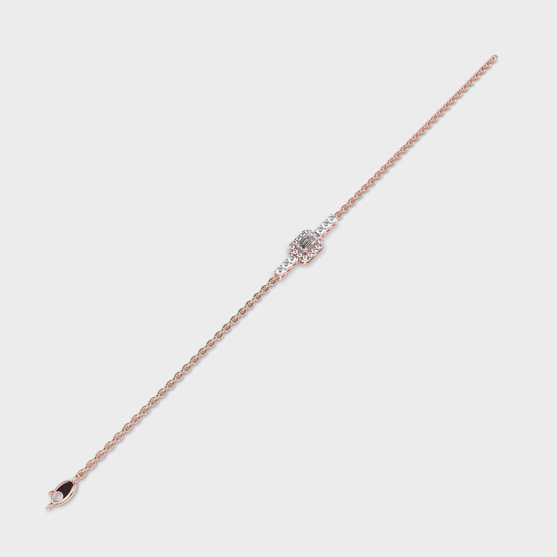 Edgy Emerald Diamond Bracelet