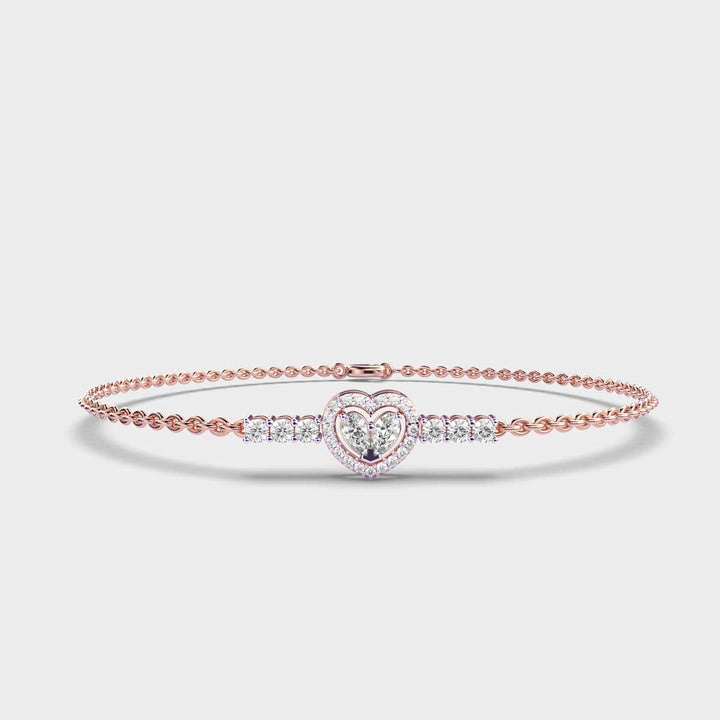 Hearty Delight Diamond Bracelet
