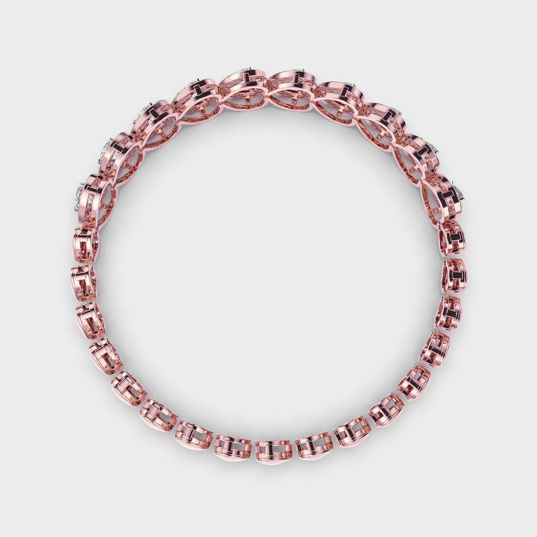 Hearts All The Way Diamond Bracelet