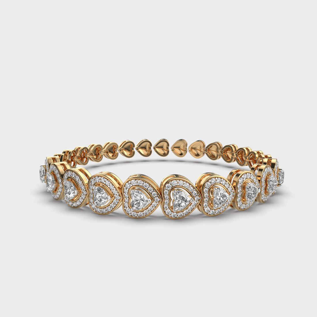 Hearts All The Way Diamond Bracelet