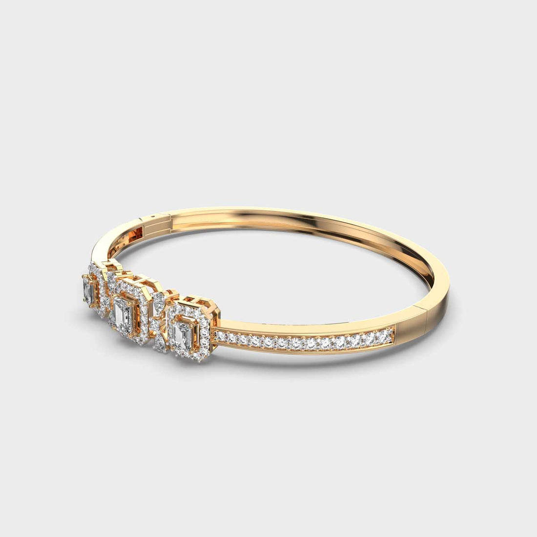 Gleaming Quads Diamond Bracelet