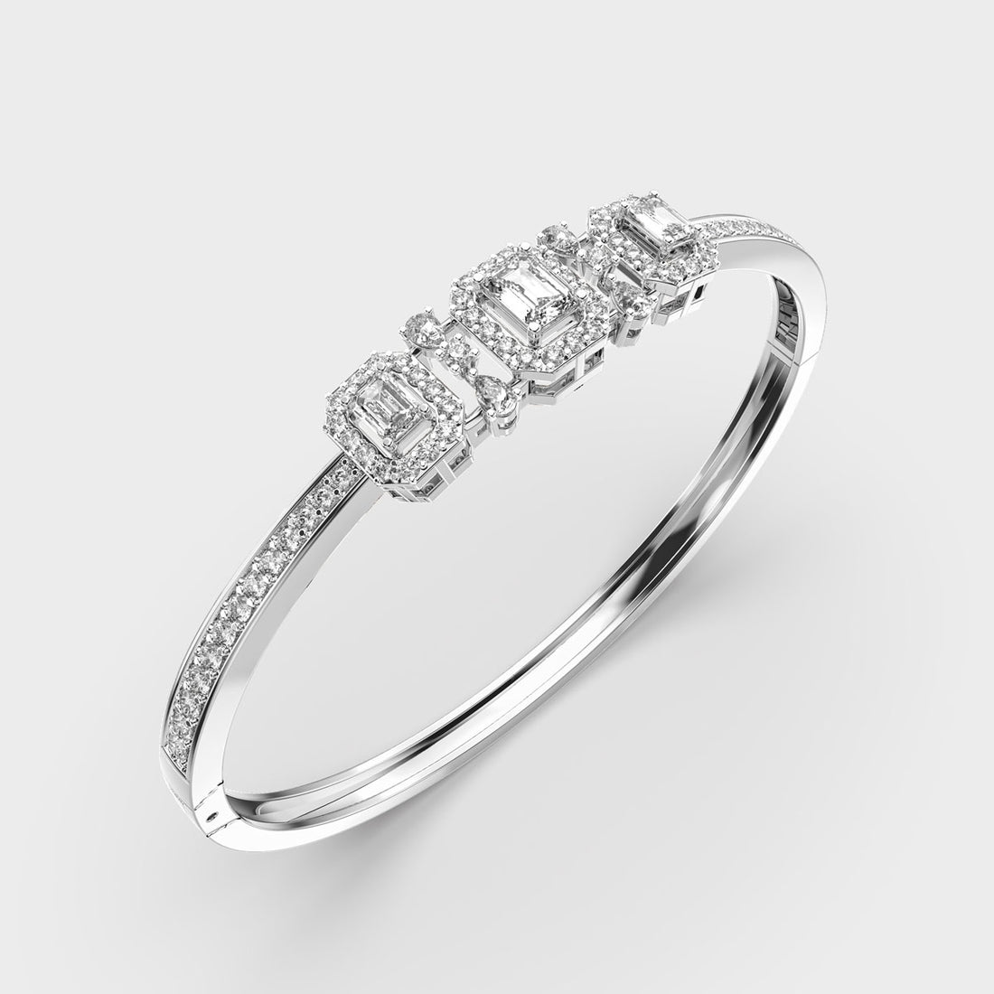 Gleaming Quads Diamond Bracelet