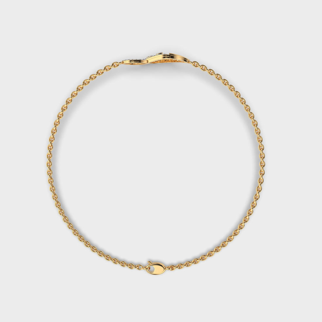 Sleek Flora Diamond Bracelet