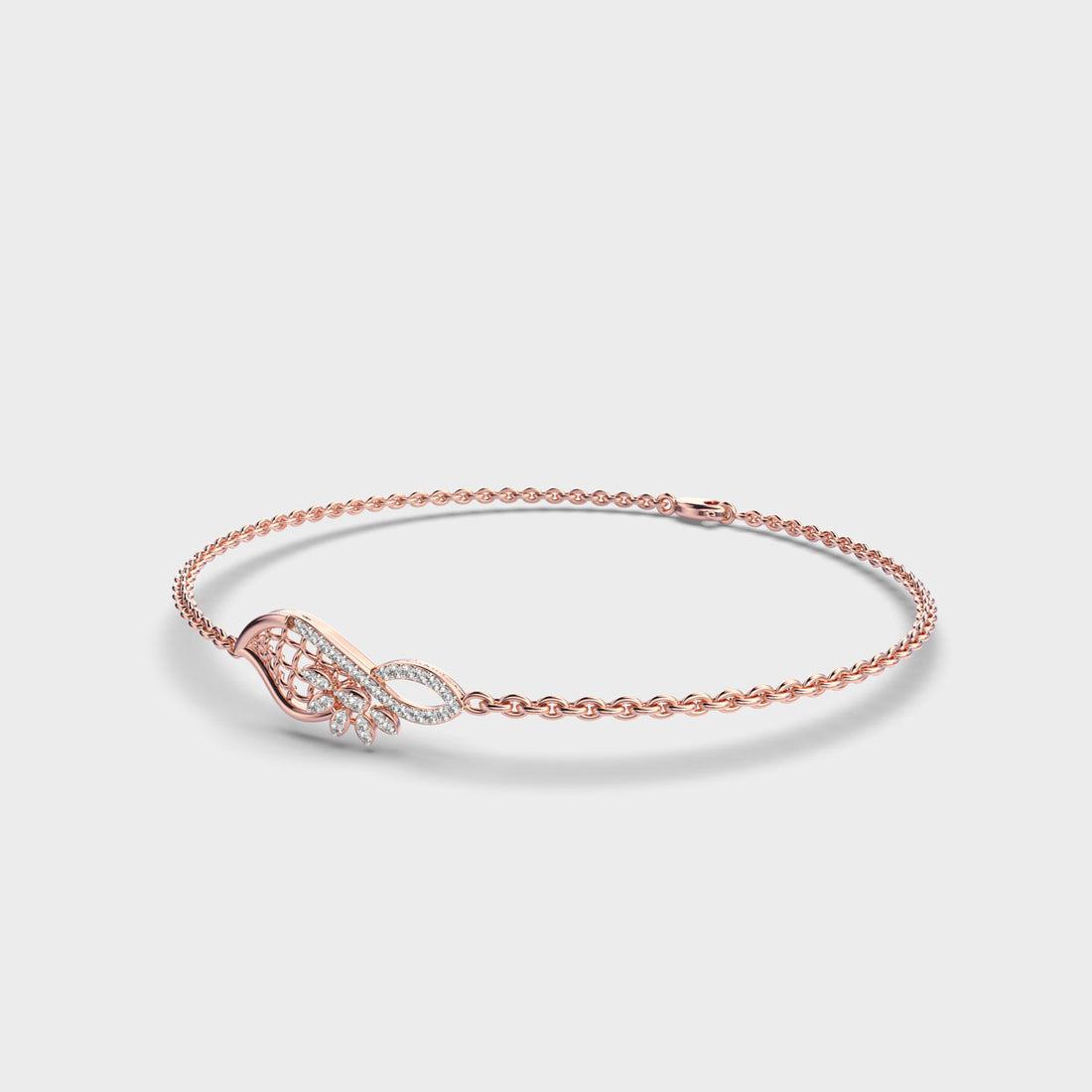 Sleek Flora Diamond Bracelet