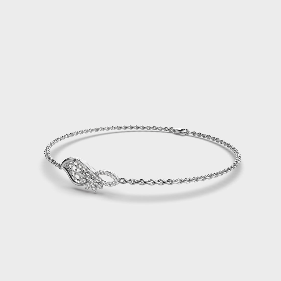 Sleek Flora Diamond Bracelet