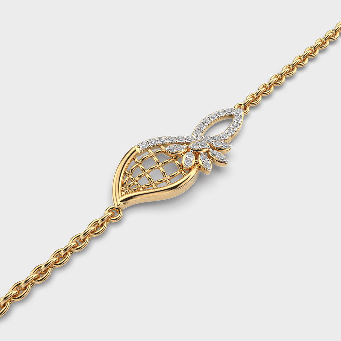 Sleek Flora Diamond Bracelet