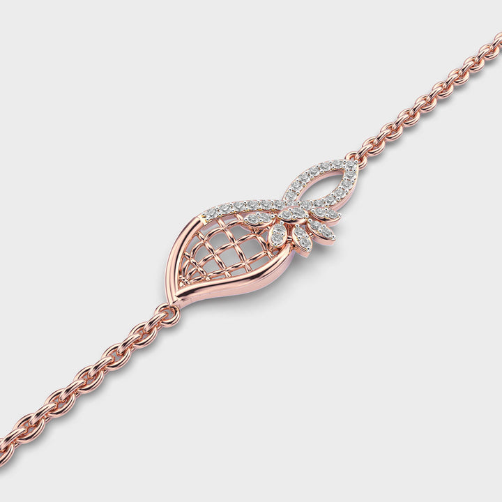 Sleek Flora Diamond Bracelet