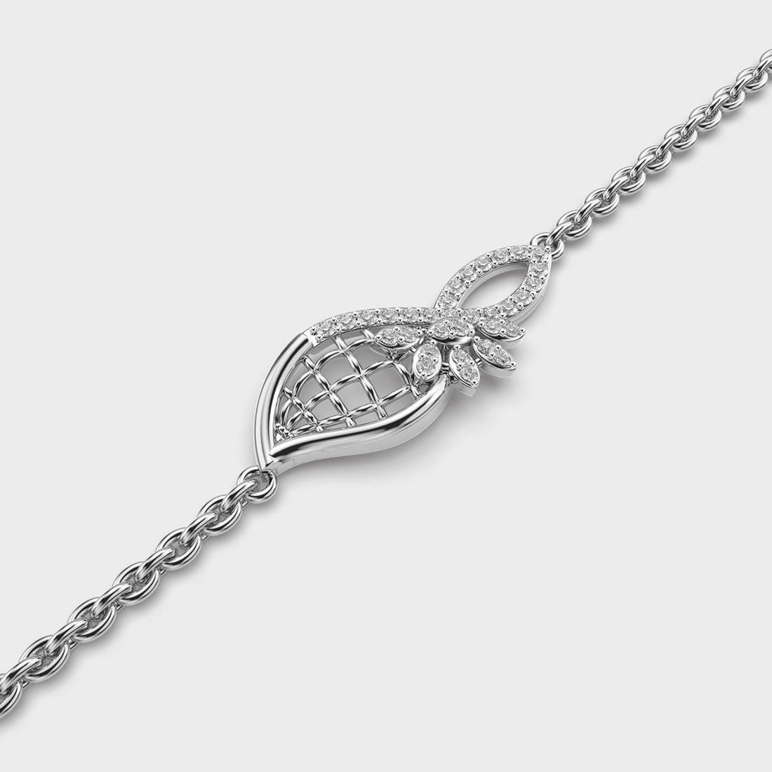 Sleek Flora Diamond Bracelet
