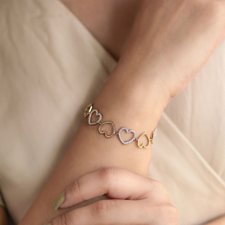 Happy Hearts Diamond Bracelet