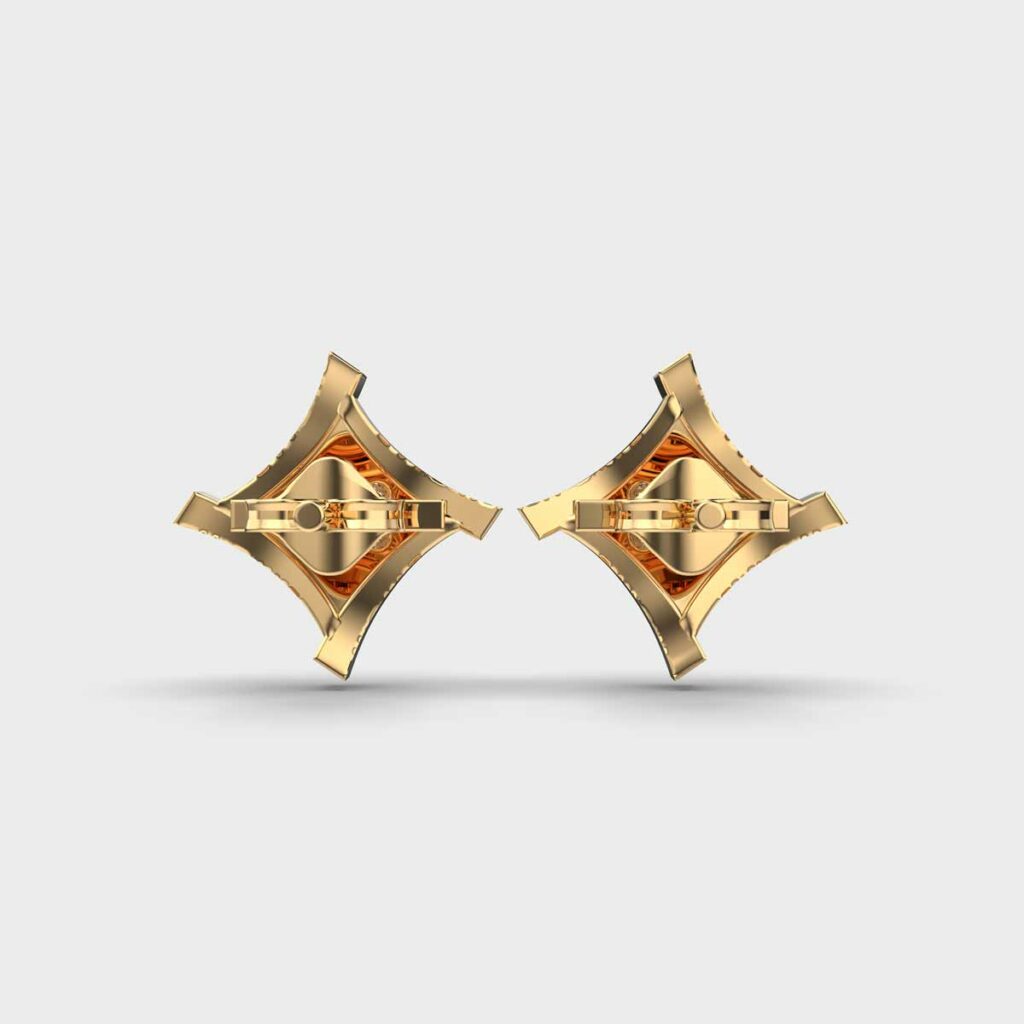 Dazzling Quads Diamond Studs