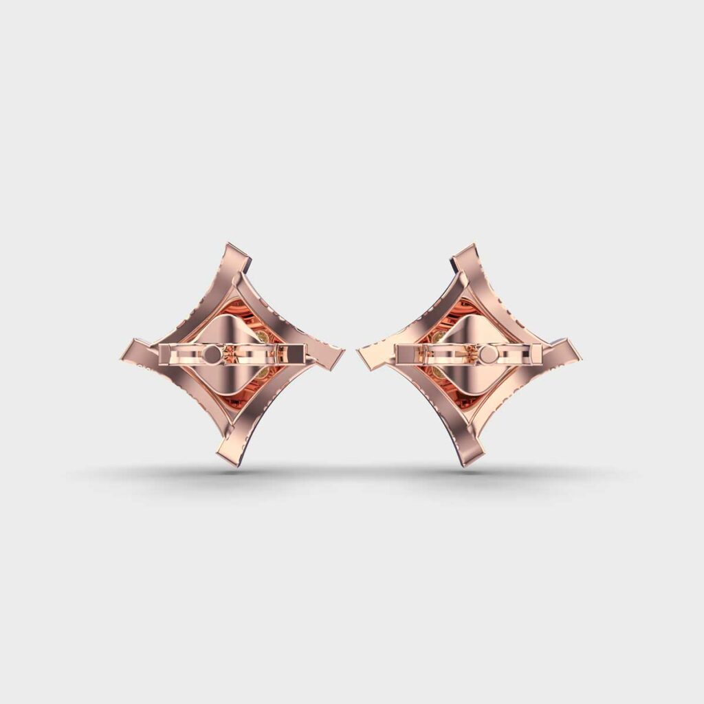 Dazzling Quads Diamond Studs