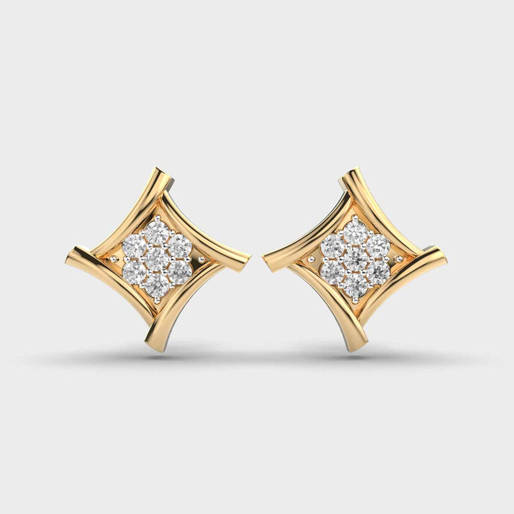 Dazzling Quads Diamond Studs