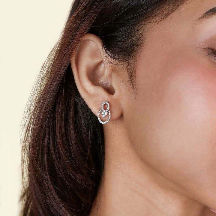 Enchanting Ovals Diamond Earrings