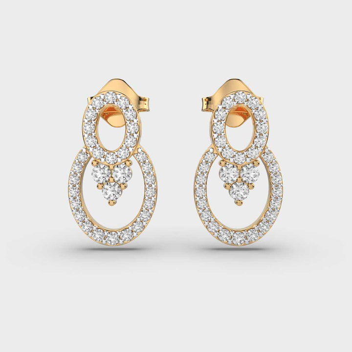 Enchanting Ovals Diamond Earrings