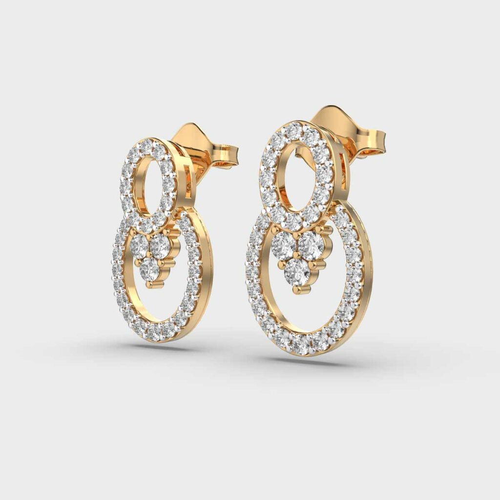 Enchanting Ovals Diamond Earrings