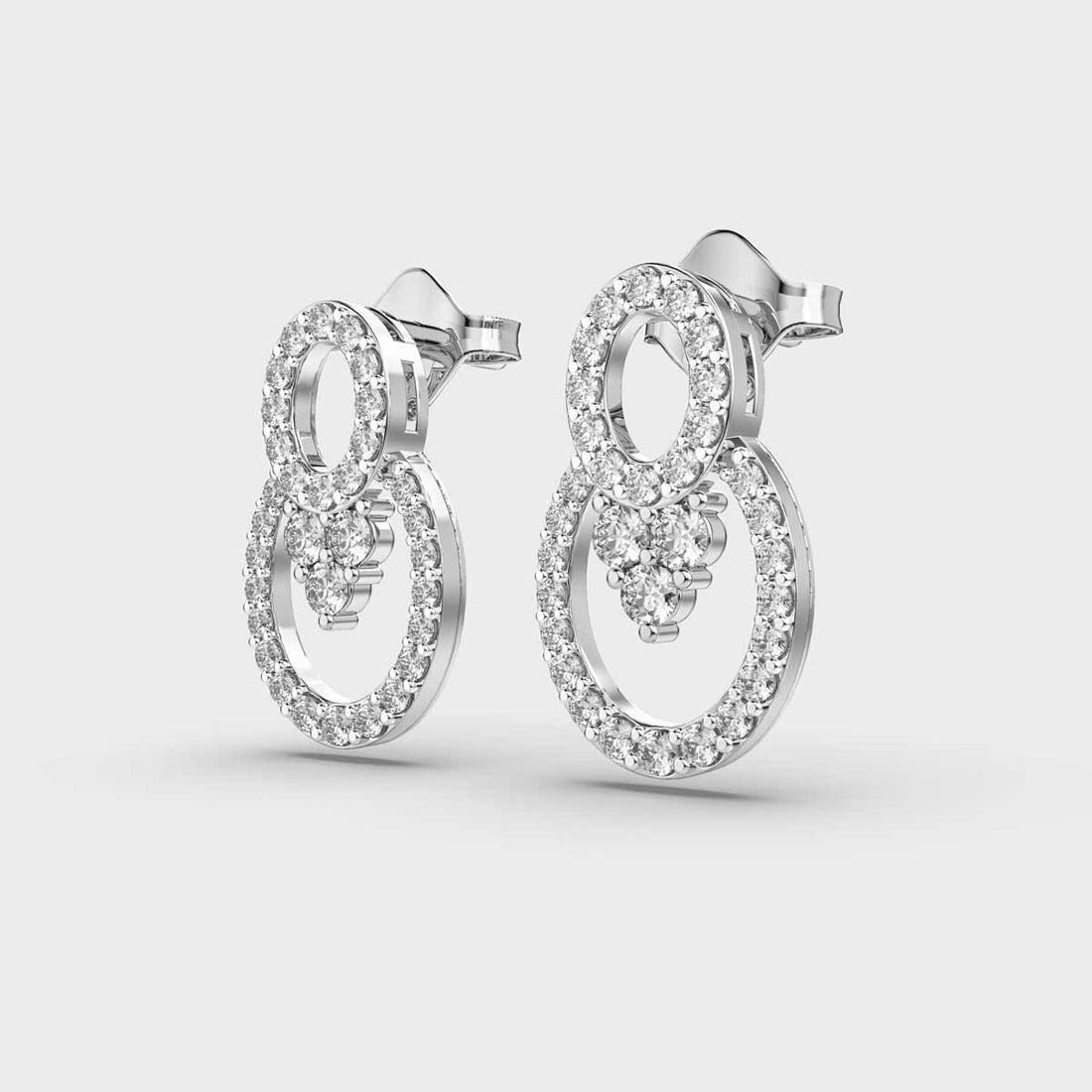 Enchanting Ovals Diamond Earrings