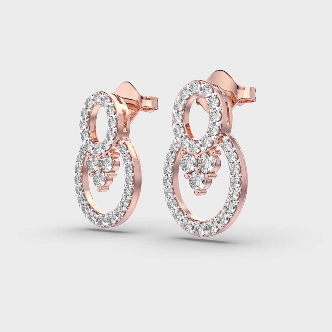 Enchanting Ovals Diamond Earrings