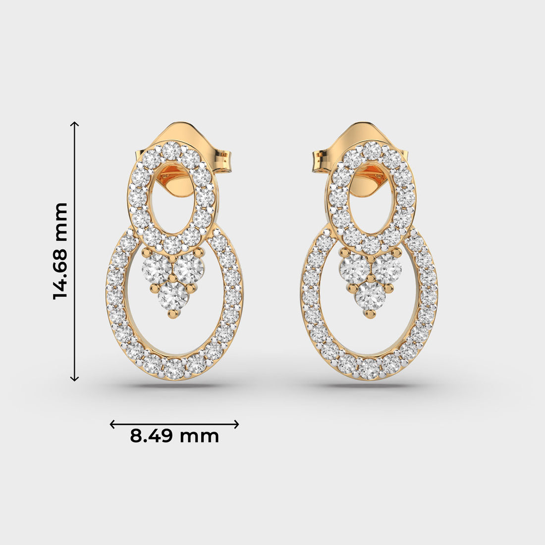 Enchanting Ovals Diamond Earrings
