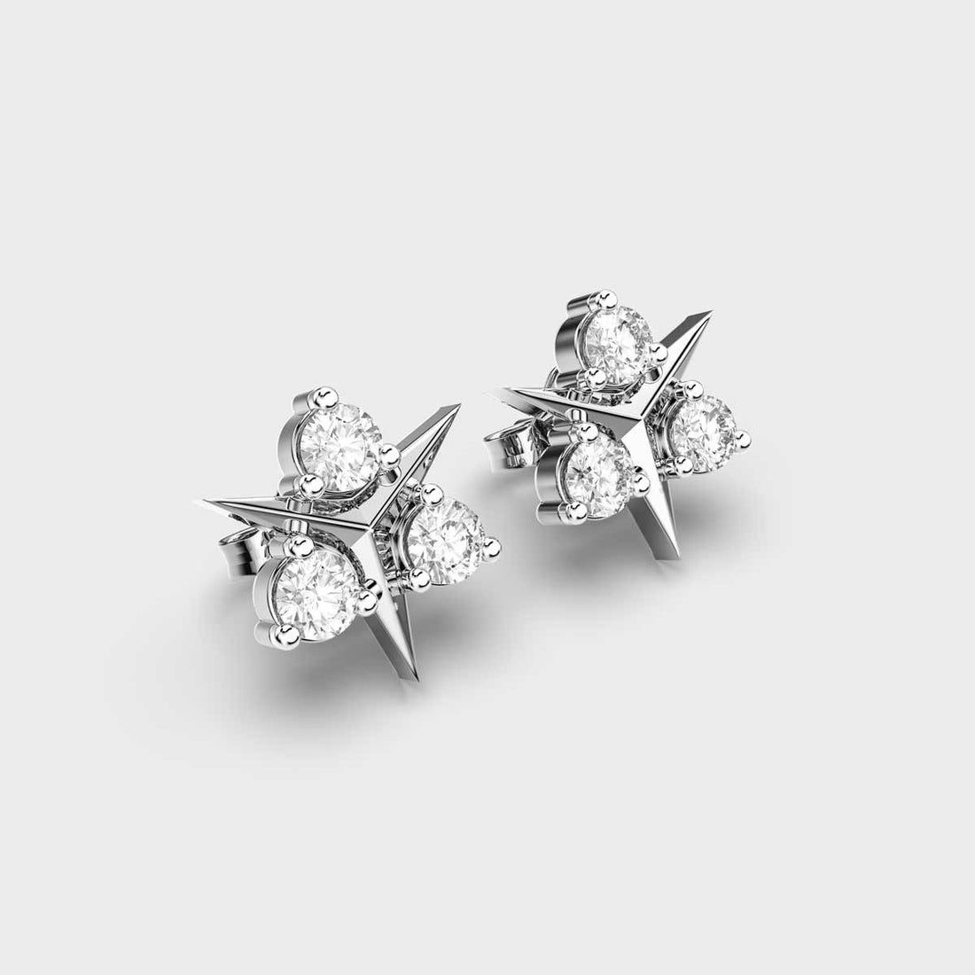 Dancing Ballerinas Diamond Studs