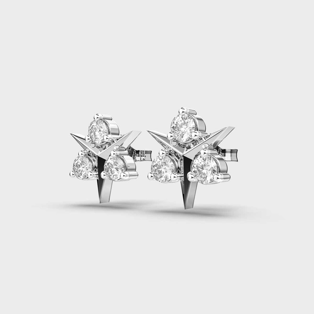 Dancing Ballerinas Diamond Studs