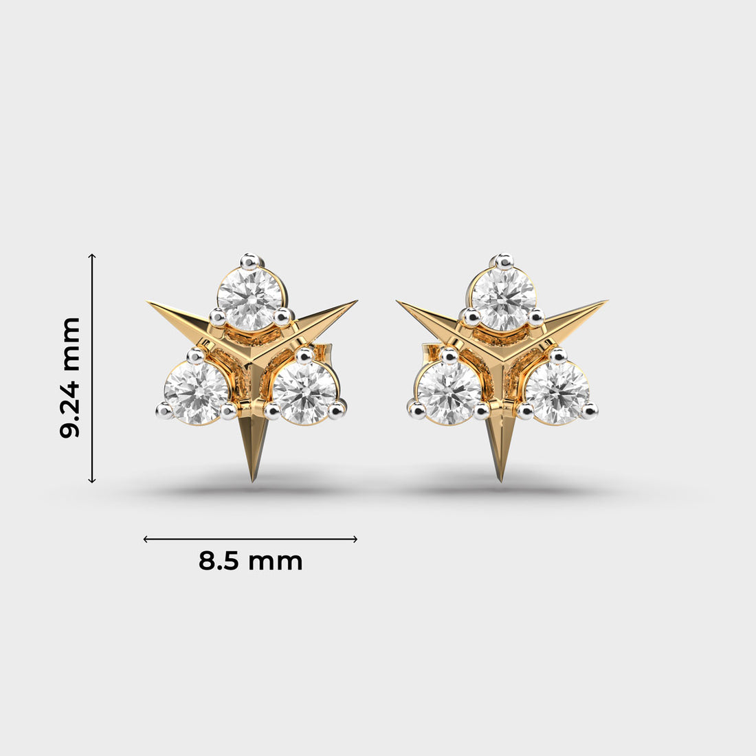 Dancing Ballerinas Diamond Studs