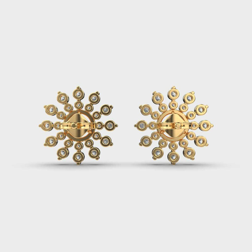 Dahlia Diamond Studs