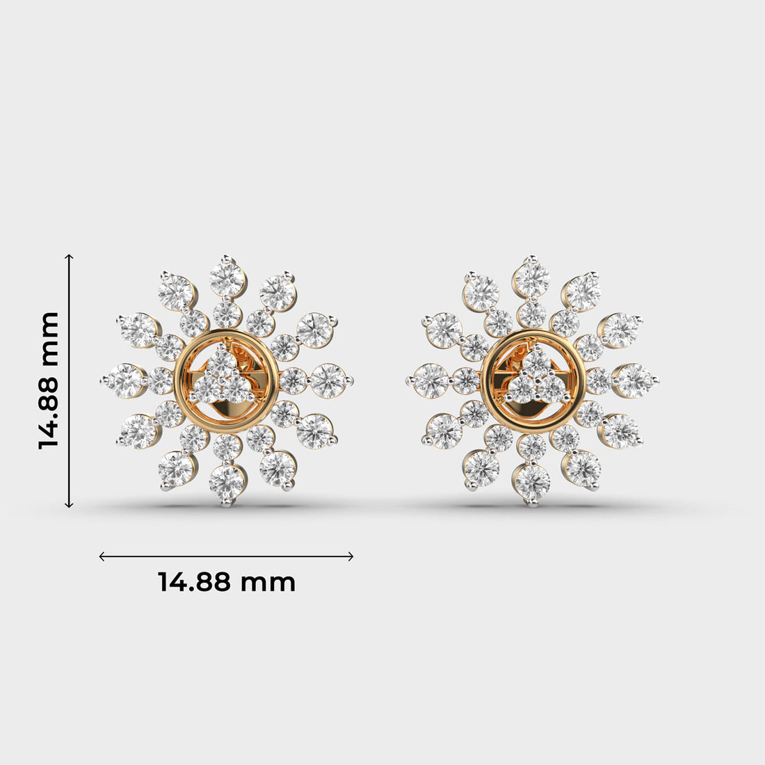 Dahlia Diamond Studs