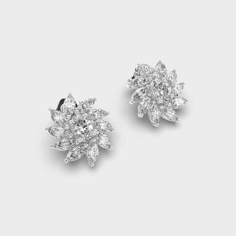 Dancing Petals Diamond Studs