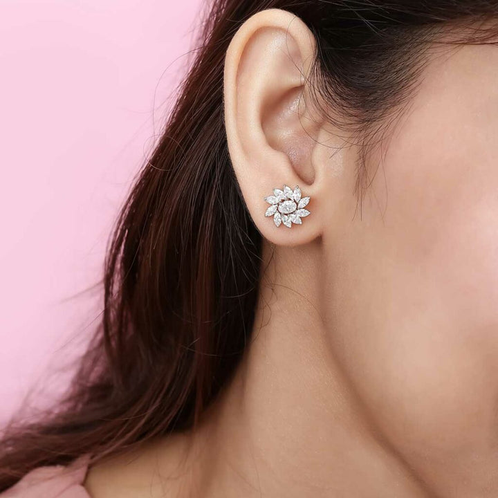 Dancing Petals Diamond Studs