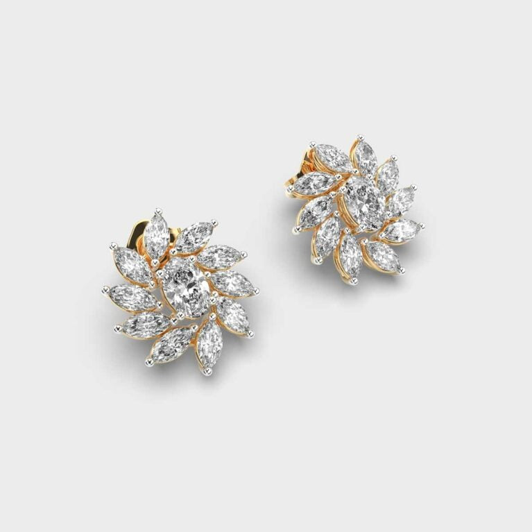 Dancing Petals Diamond Studs