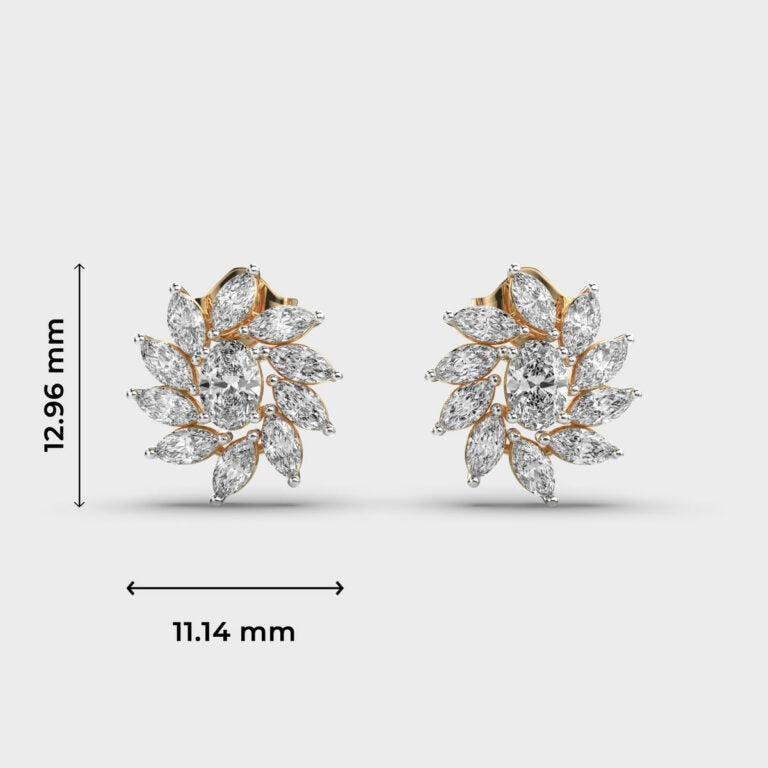 Dancing Petals Diamond Studs
