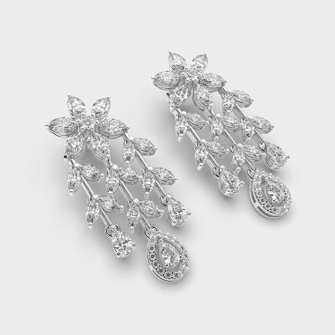 Crystal Trail Diamond Danglers