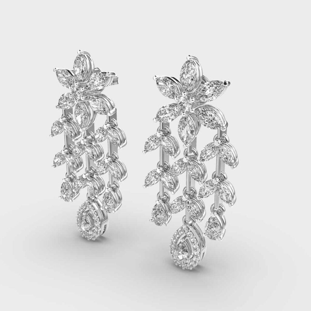 Crystal Trail Diamond Danglers