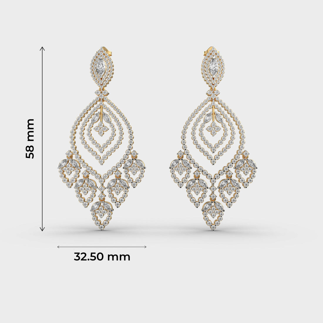 Chandelier Elegance Diamond Earrings