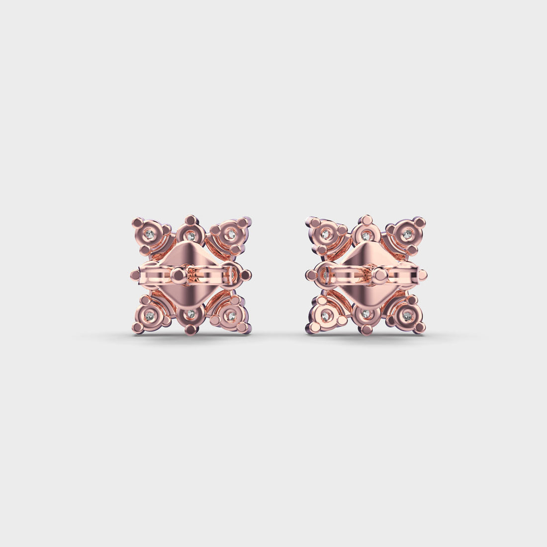 Cute Quad Diamond Studs