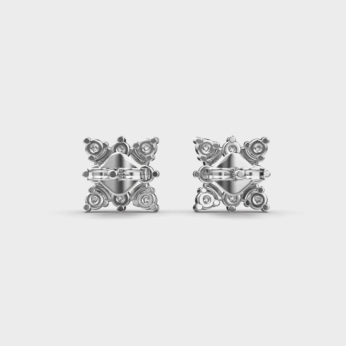 Cute Quad Diamond Studs