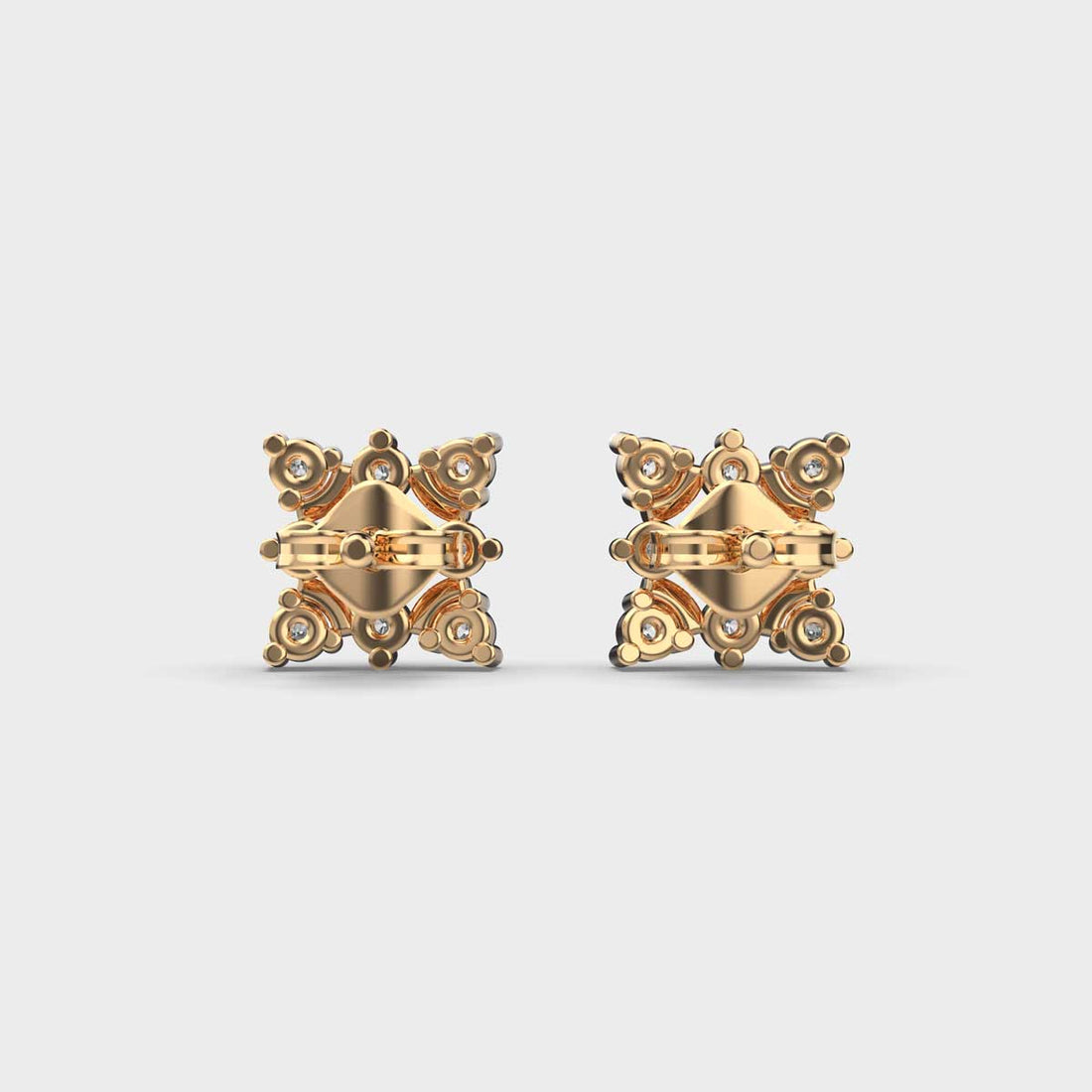 Cute Quad Diamond Studs
