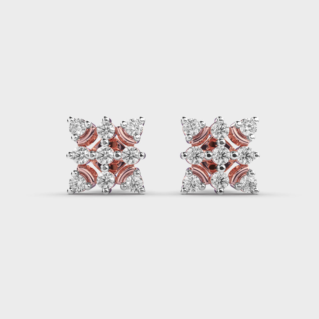 Cute Quad Diamond Studs