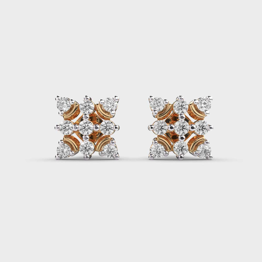 Cute Quad Diamond Studs
