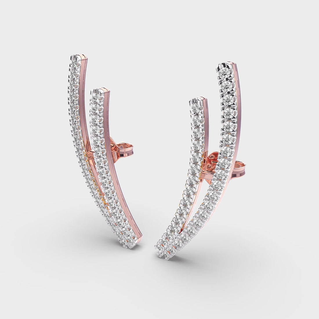 Enchanting Arc Diamond Earrings