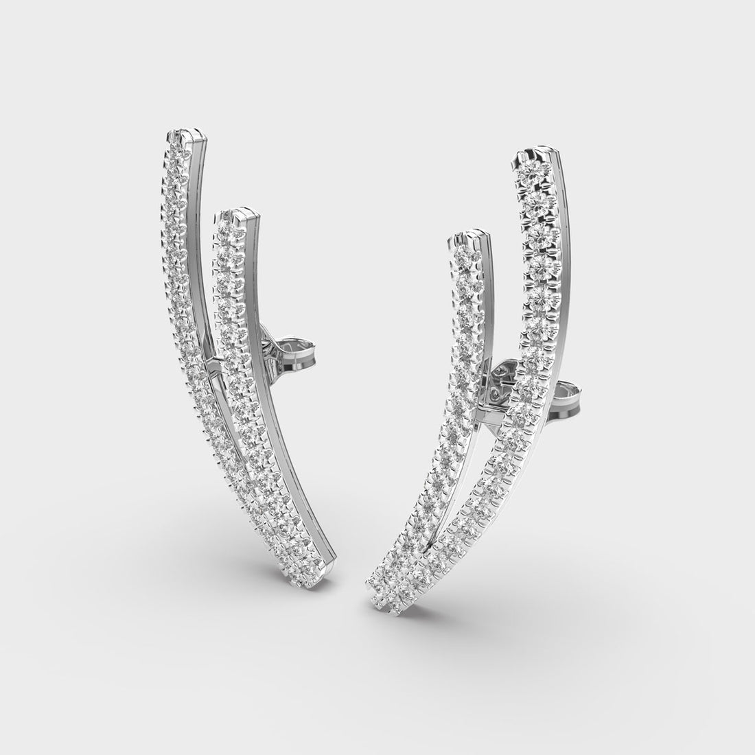 Enchanting Arc Diamond Earrings