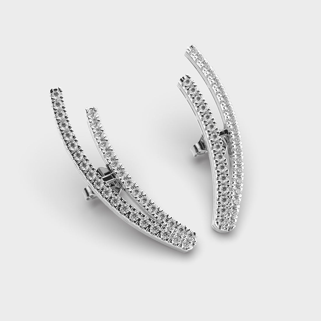 Enchanting Arc Diamond Earrings